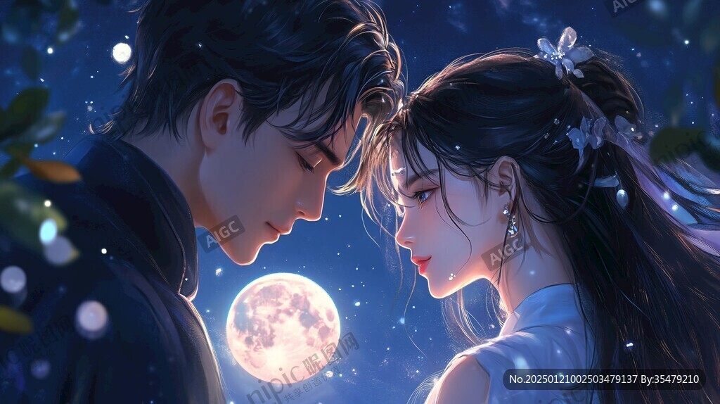 花好月圓賀圖