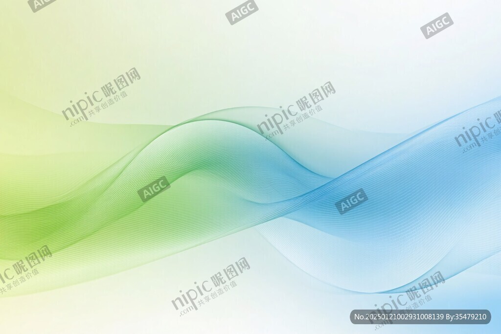 藍綠漸變曲線