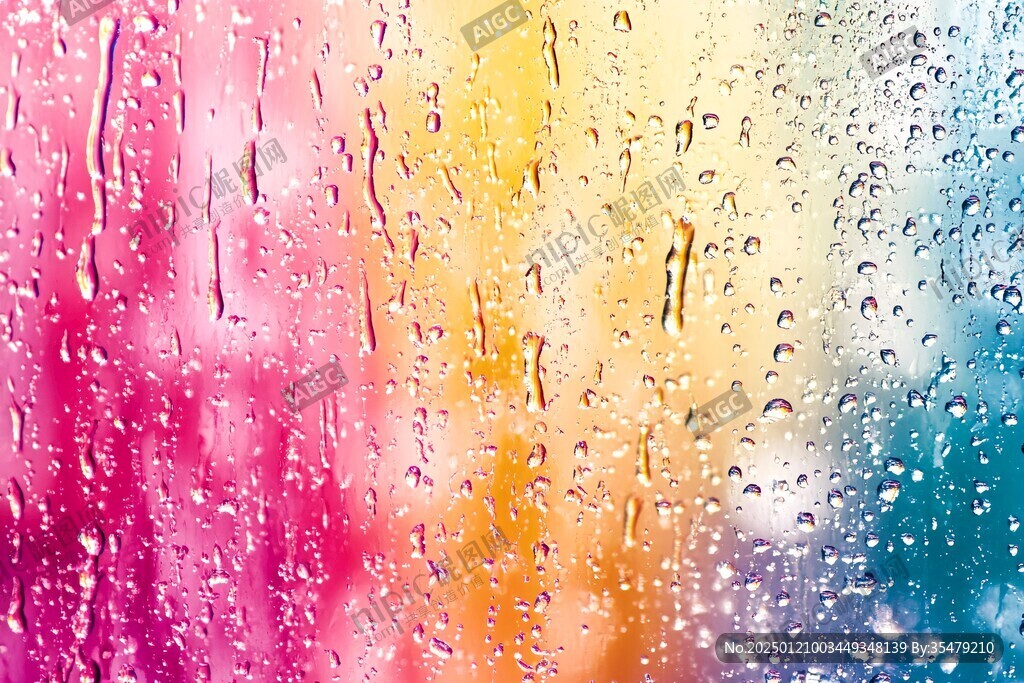 玻璃雨滴壁紙