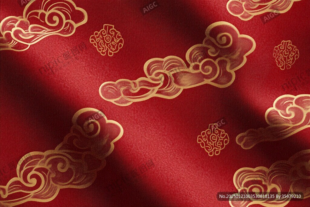 云紋紅布