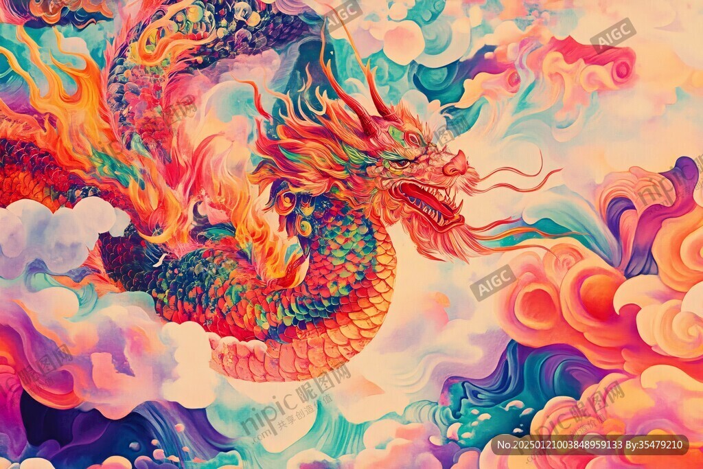 龍包裝插畫