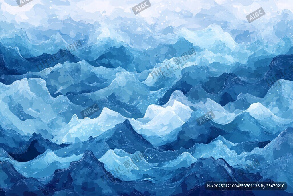 藍色抽象海洋