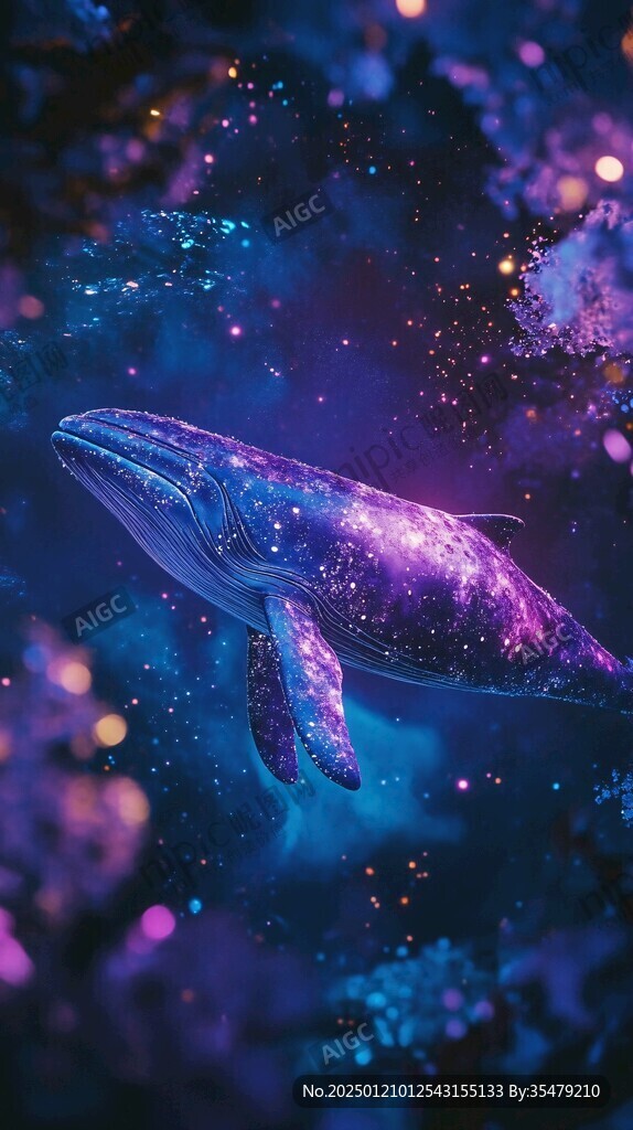 夢幻鯨魚背景