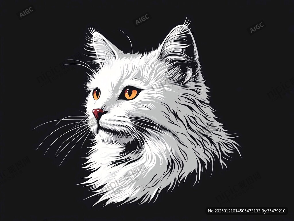 金吉拉貓插畫