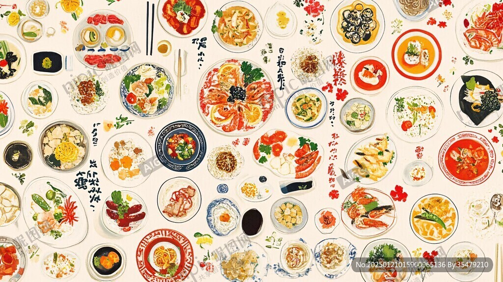 日系美食插畫