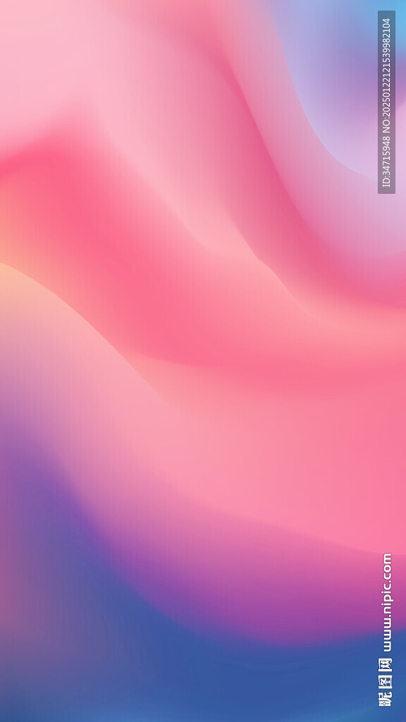 粉色漸變抽象波浪矢量背景
