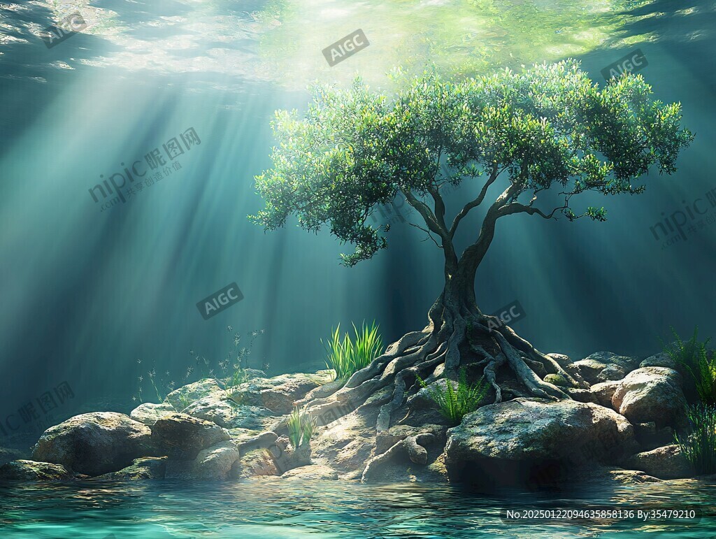 水下的樹木