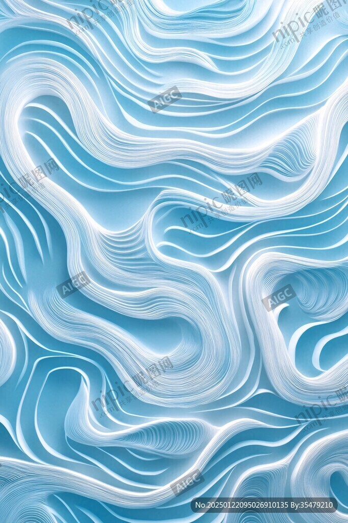 波浪立體紋理