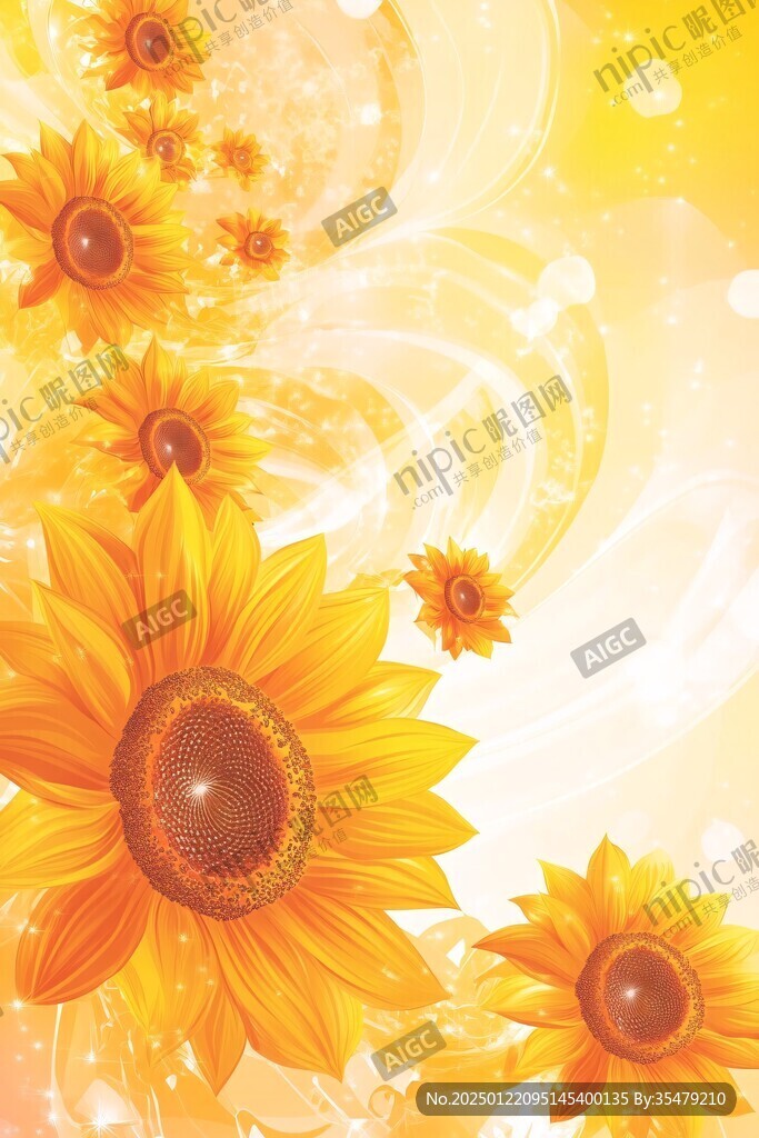 太陽花背景素材