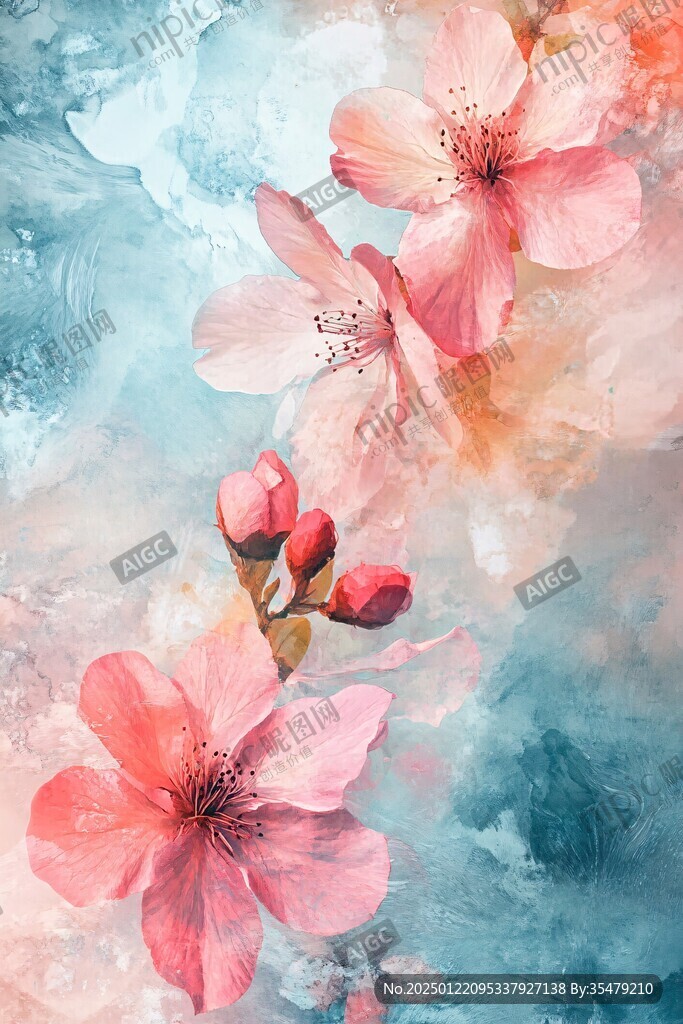 唯美花瓣創(chuàng)意桃花
