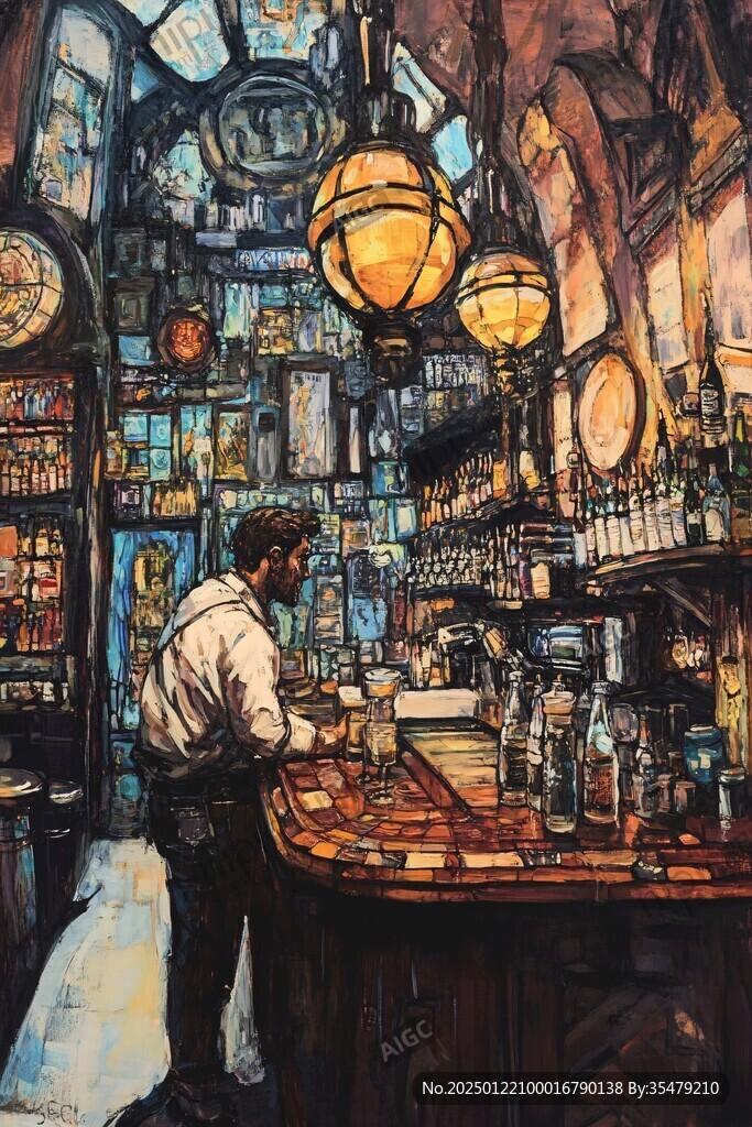 小酒館插畫