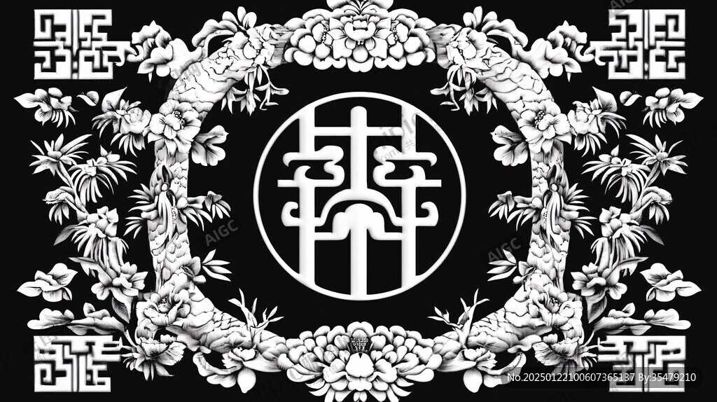 福祿壽窗花