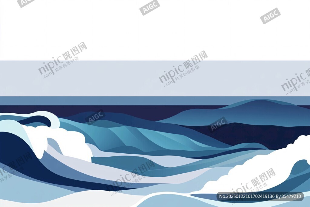 海浪背景設計