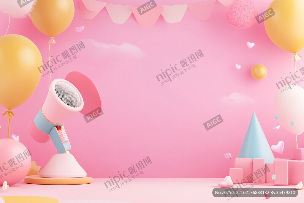 漸變美妝直播背景
