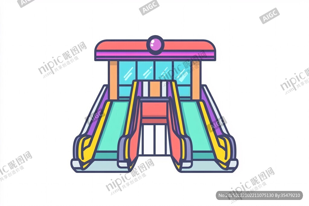 蒙古標(biāo)志建筑蒙古插畫(huà)