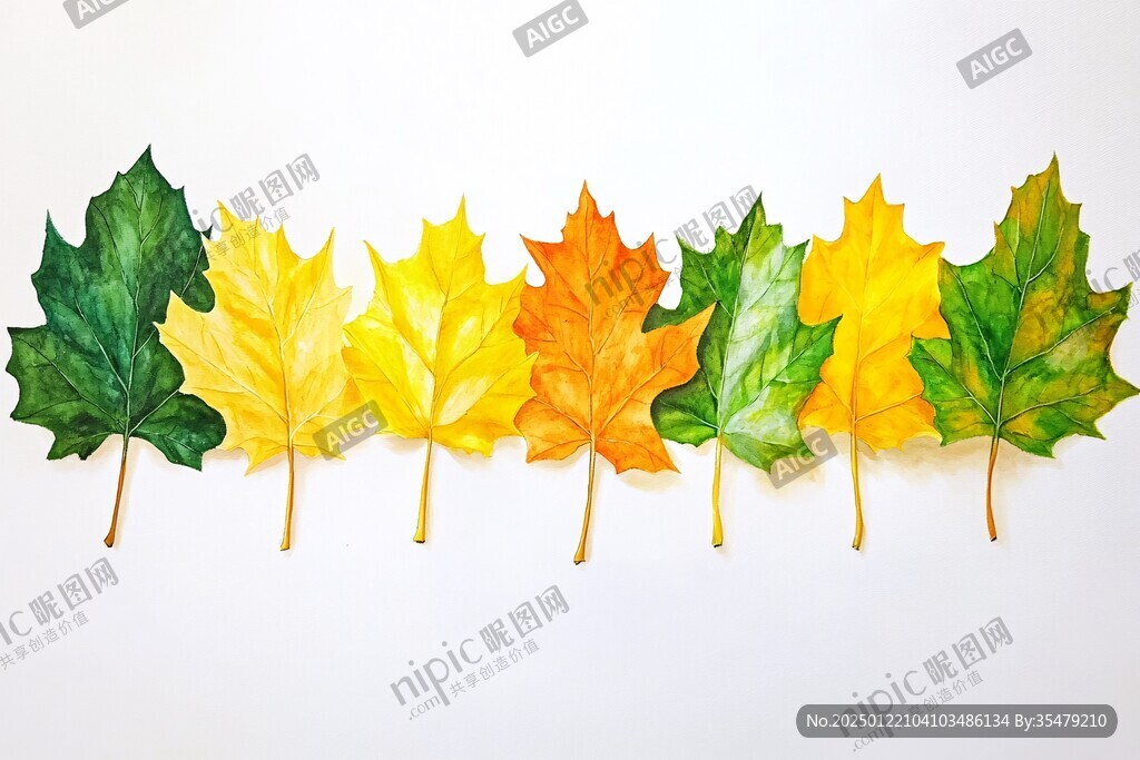 樹葉色彩樹葉