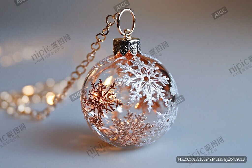 節日氣氛雪花球體