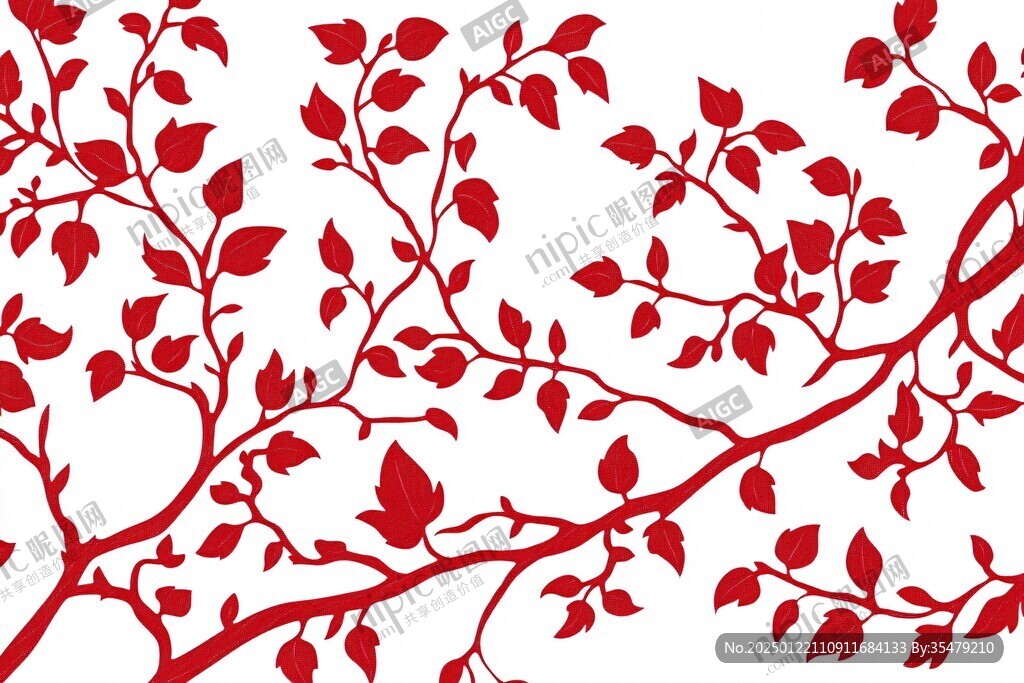 紅色樹(shù)枝背景
