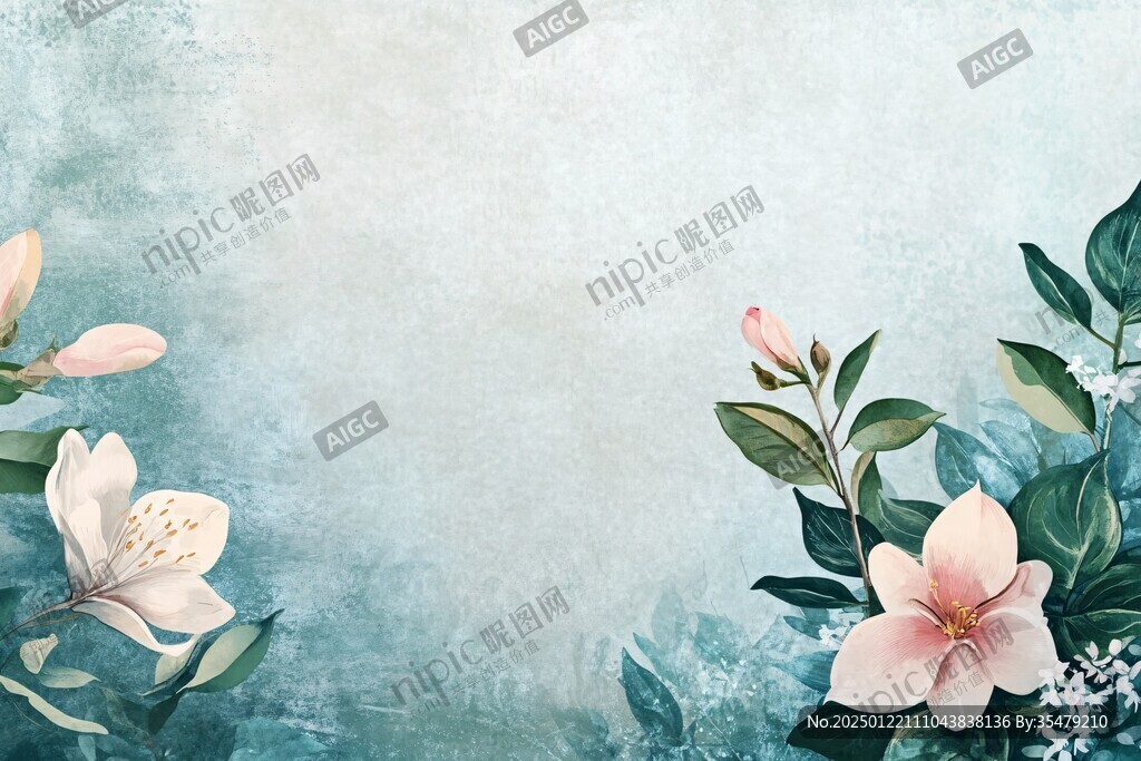 唯美花卉背景