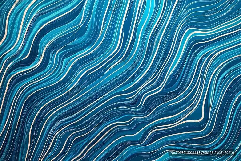 波浪條紋線條