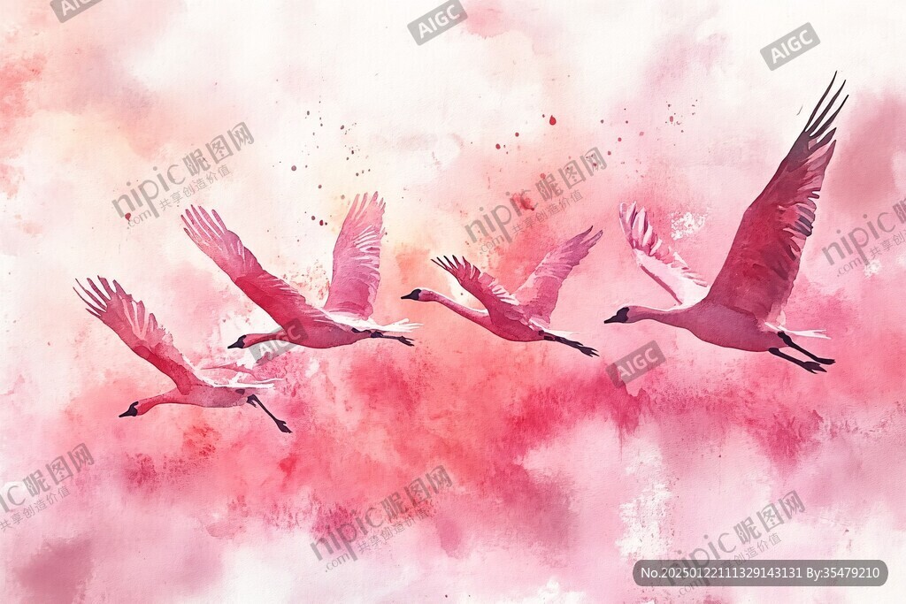朱鹮插畫