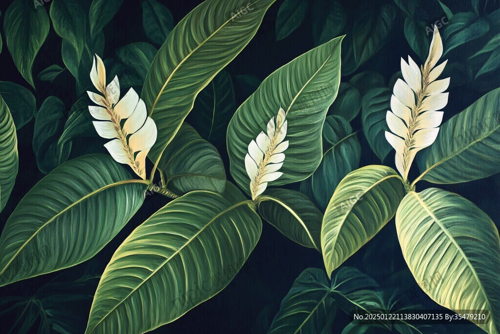 樹葉插畫背景