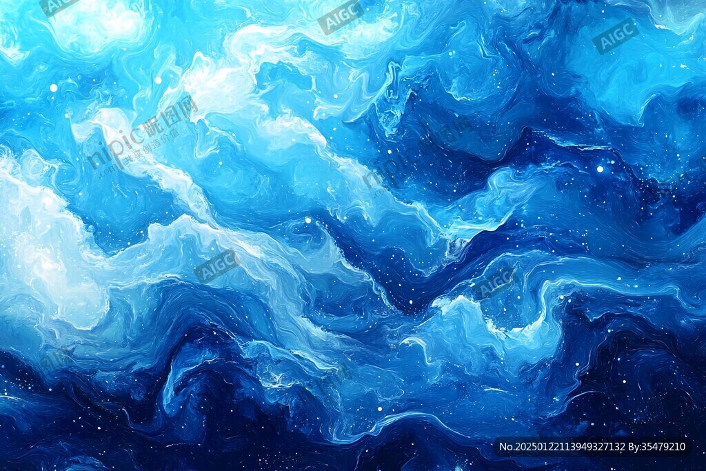 抽象寫意星辰大海