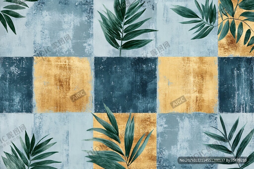 無(wú)縫拼接植物壁紙