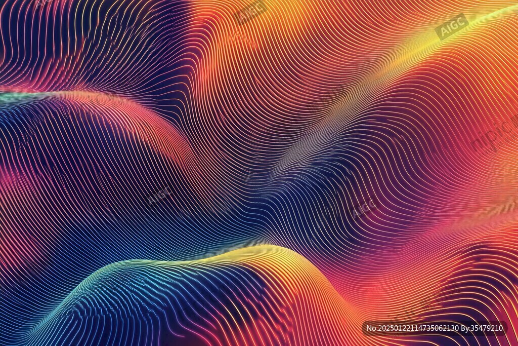 幻彩流體抽象線條背景