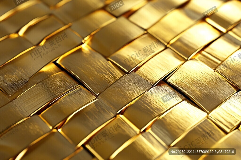 金色材質金瓷片壁紙