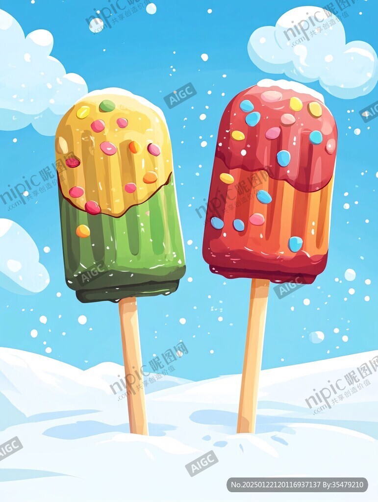 雪糕插畫