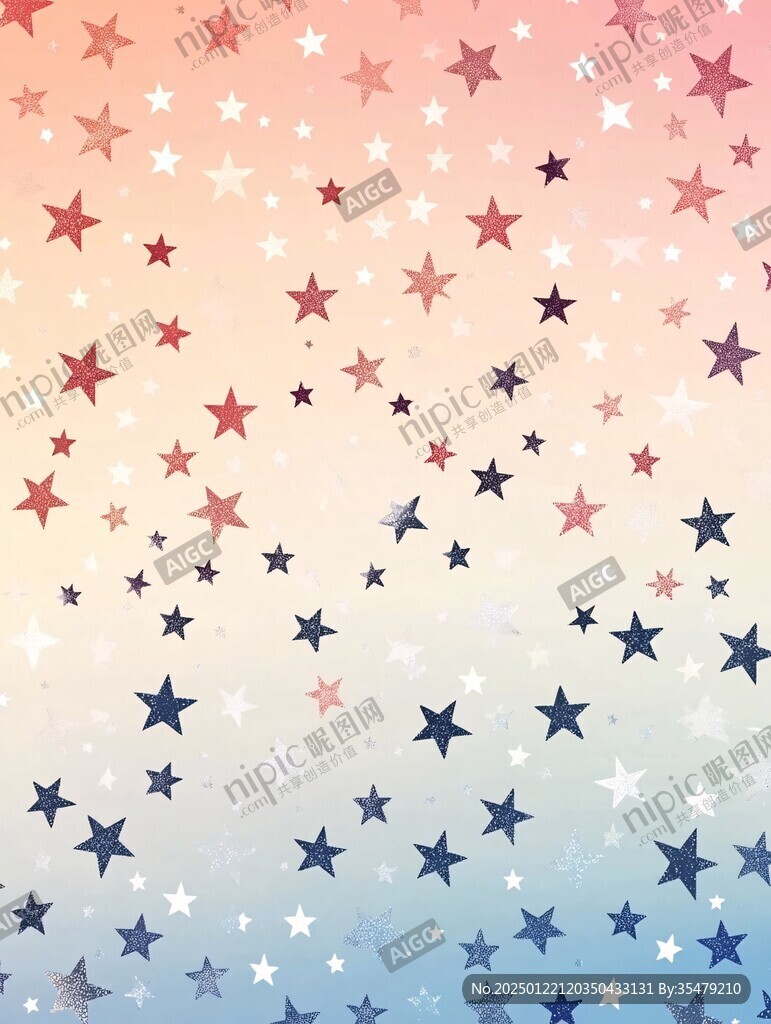 彩色星星背景圖