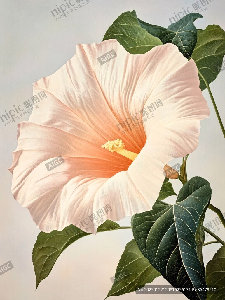裝飾畫芙蓉花