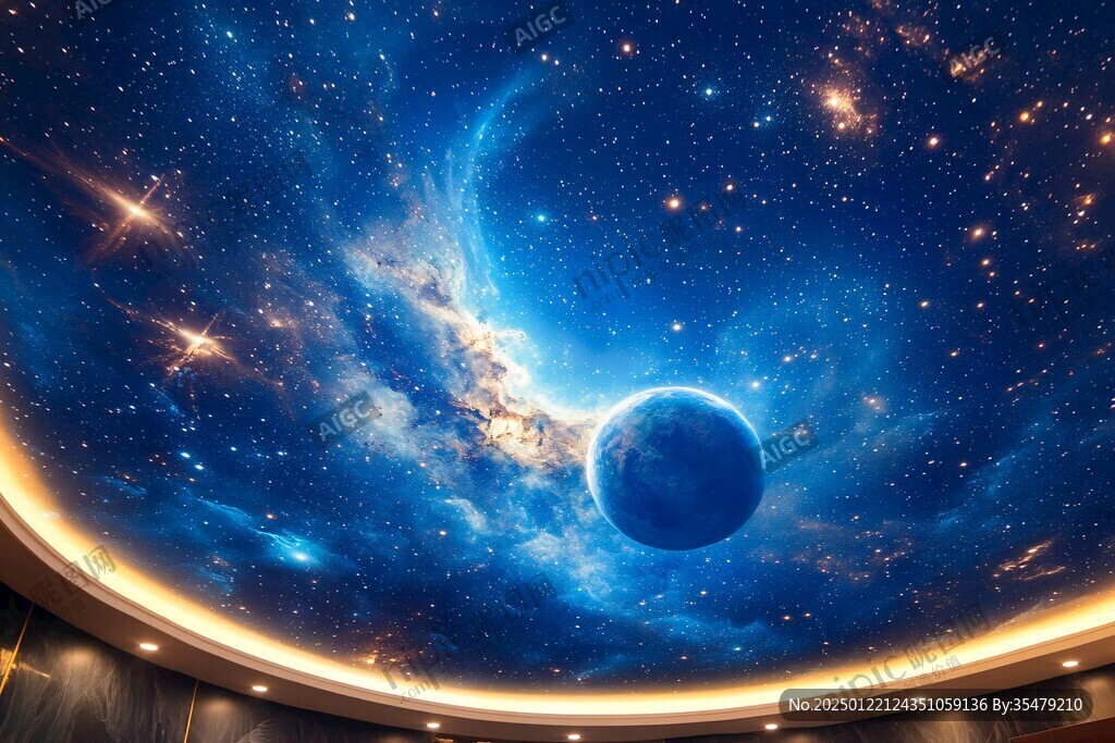 星球室內背景墻