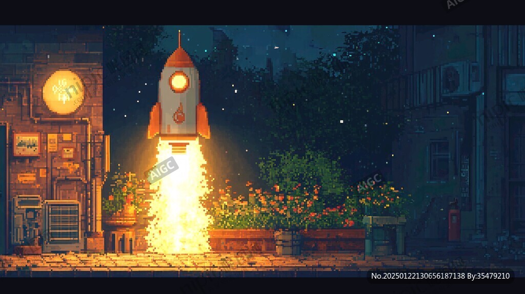 懷舊夜色場景