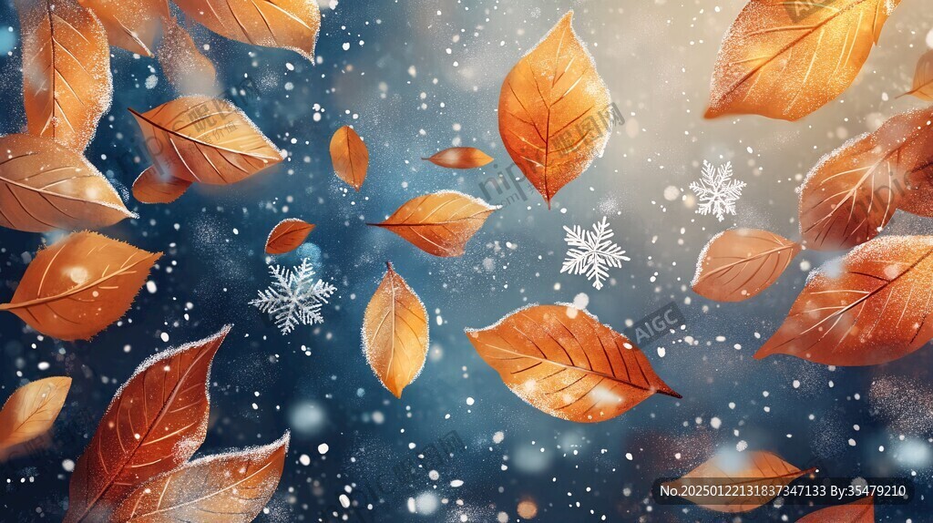 雪落秋葉