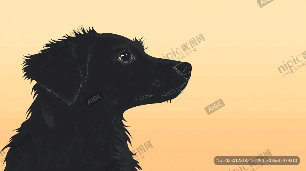 狗狗插畫設計