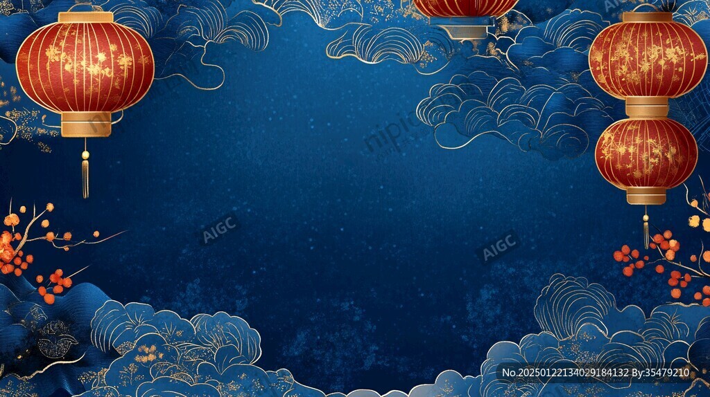喜慶插畫背景