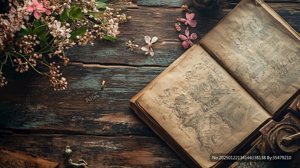 古書與花