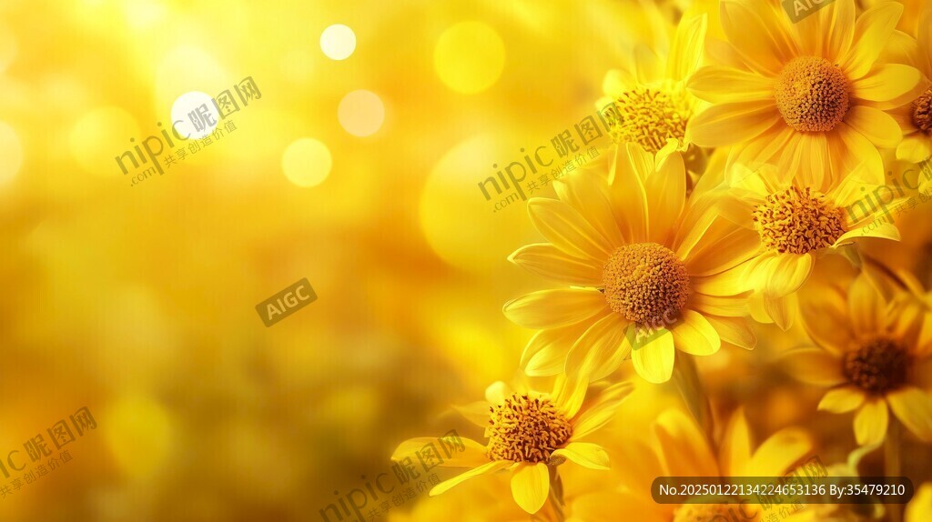 黃色太陽花壁紙