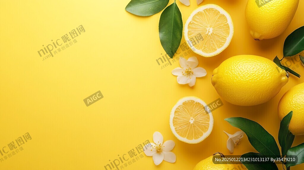 檸檬背景圖