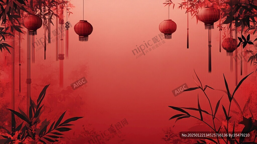 紅燈籠春晚背景