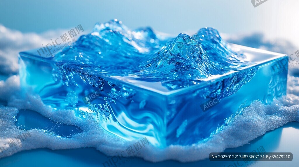 3d冰塊效果圖