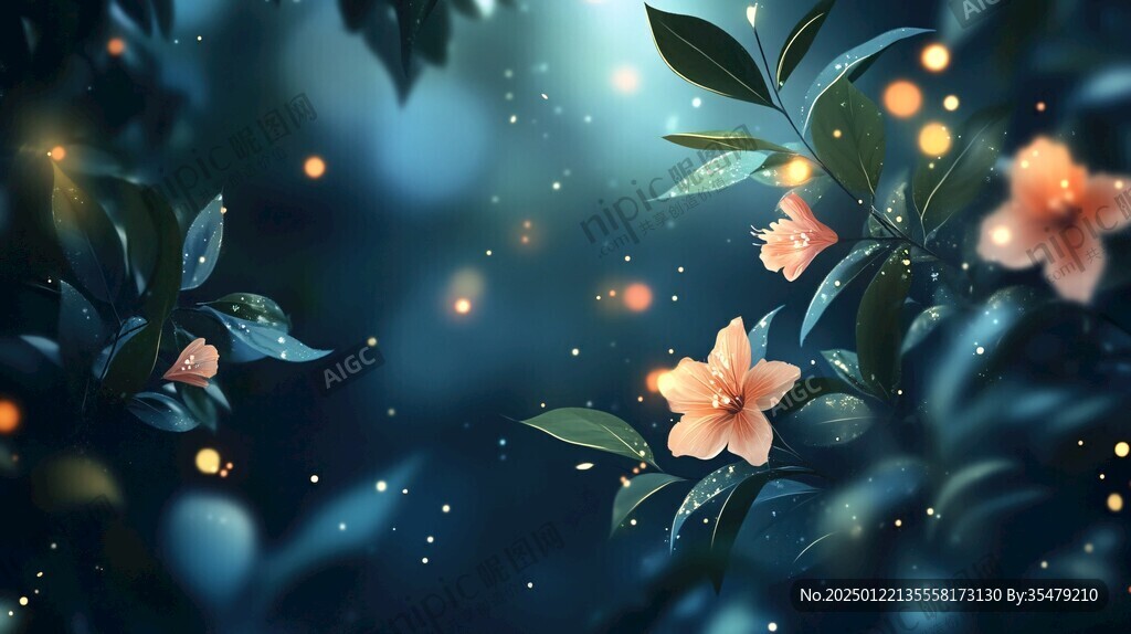 桂花林插畫