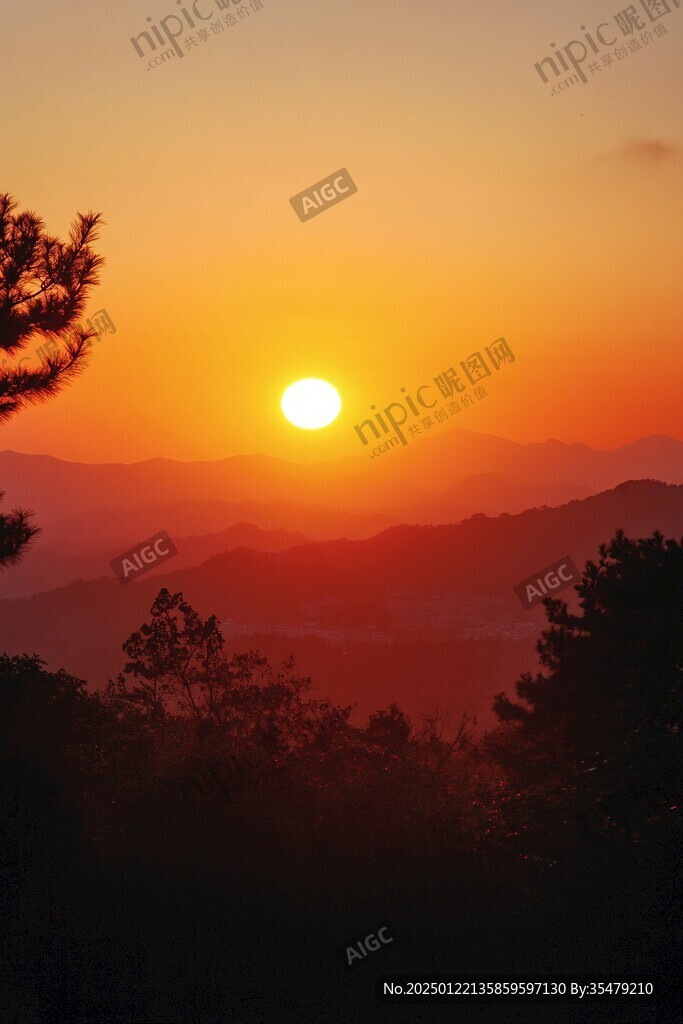 大別山日出