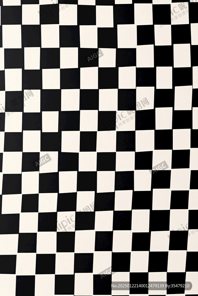 黑白棋盤格地板