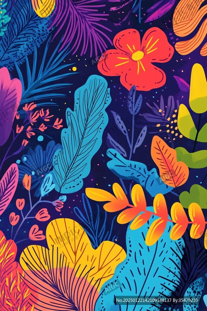 熱帶雨林插畫
