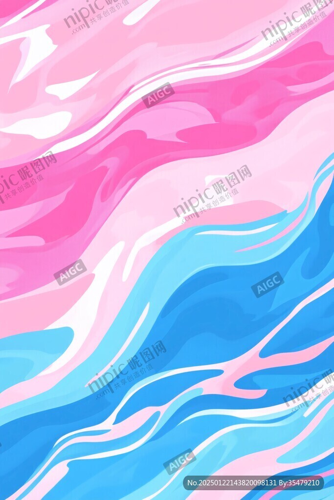藍粉紋理曲線動感線條