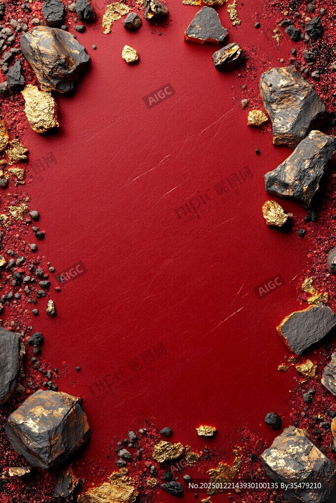 紅金系質(zhì)感海報(bào)