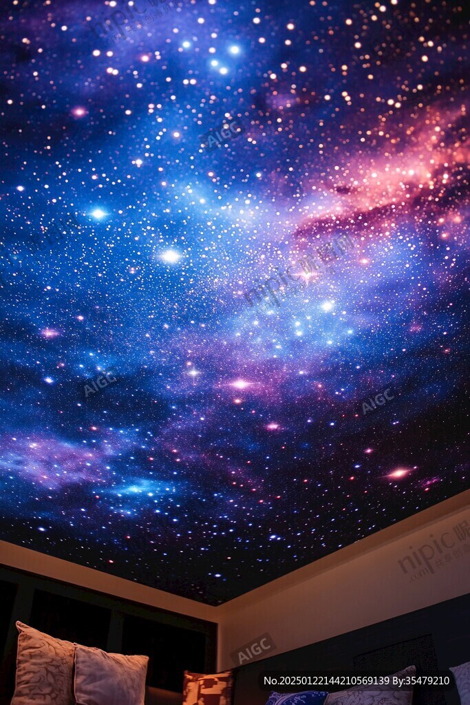 唯美浪漫星光背景墻紙